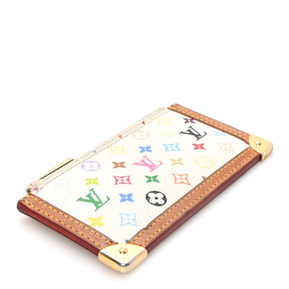 Louis Vuitton Monogram Multicolor Key Pouch White 3 of 7