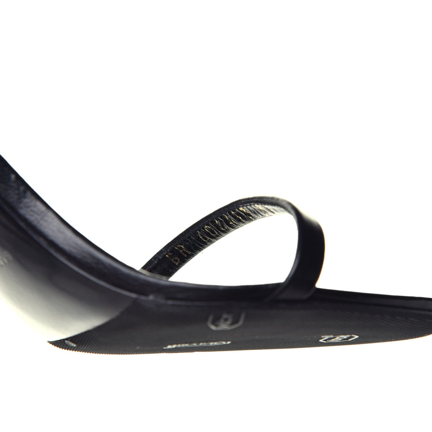 Saint Laurent Calfskin Lexi 90 Ankle Strap Sandals 37 Black 8 of 8