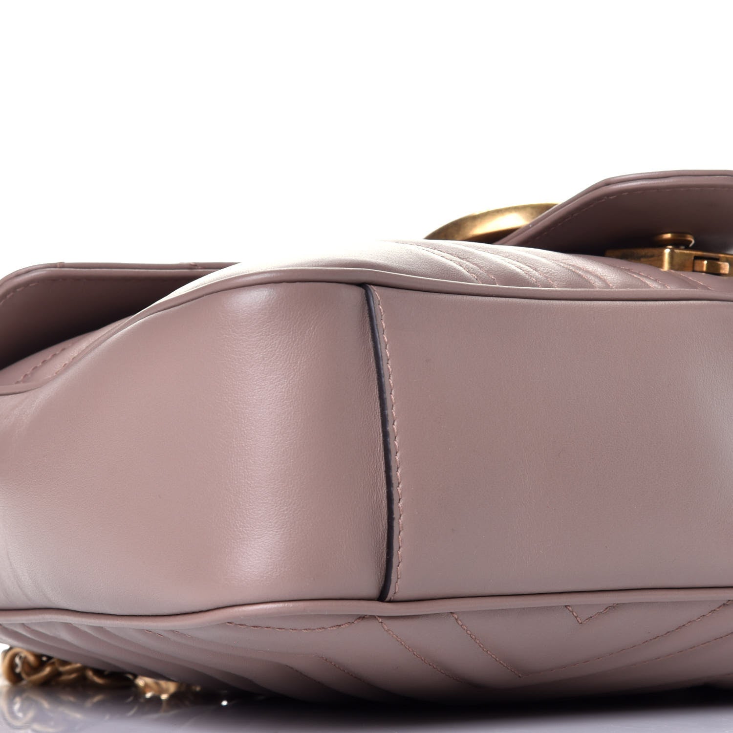 Gucci Calfskin Matelasse Medium GG Marmont Shoulder Bag Porcelain Rose 7 of 8