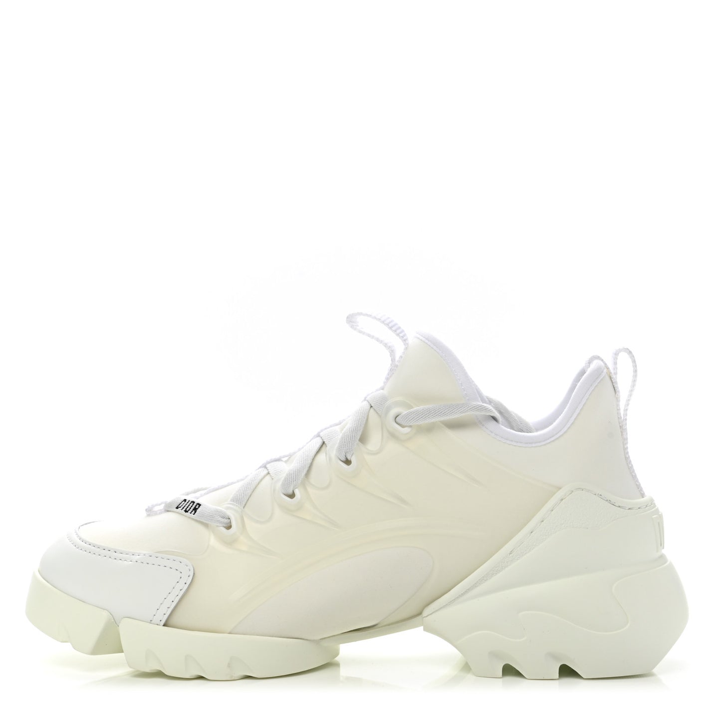 Technical Fabric Rubber Womens D-Connect Sneakers 36.5 White