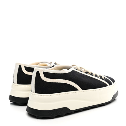Gucci GG Monogram Mens 1977 Tennis Platform 52mm Sneakers 10.5 Black Mystic White 4 of 10