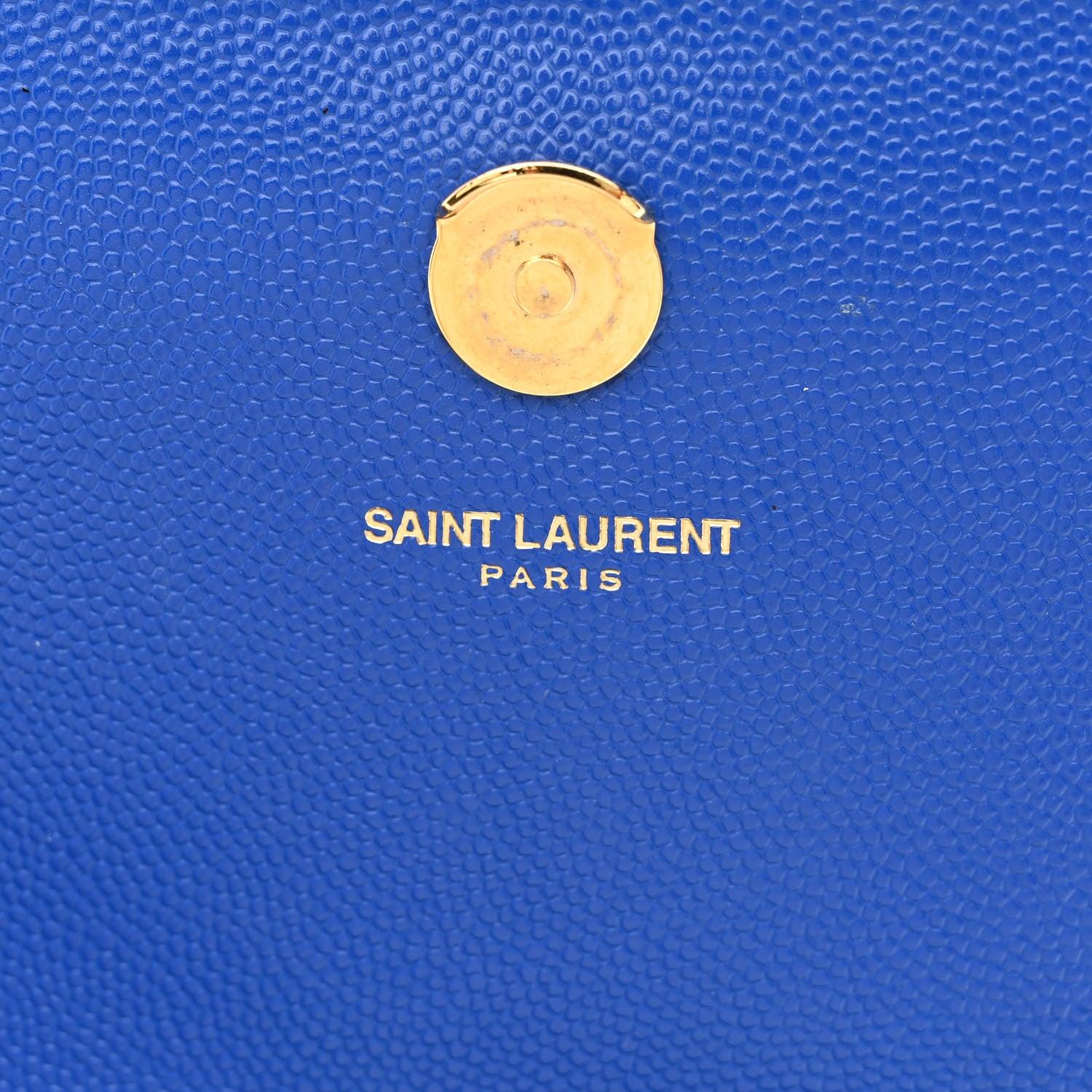 Saint Laurent Grain De Poudre Small Classic Monogram Kate Satchel Royal Blue 6 of 11