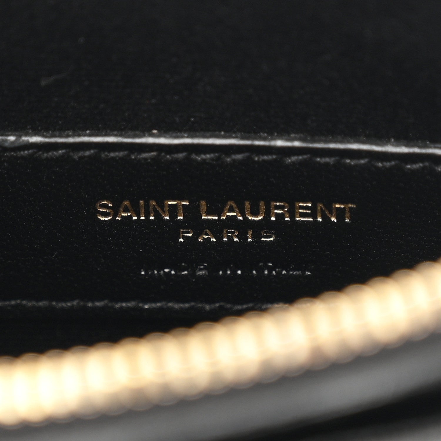 Saint Laurent Grain De Poudre Chevron Monogram Large Bill Pouch Black 6 of 8