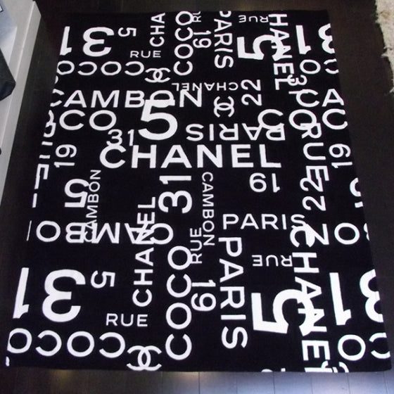 Cotton Beach Towel Black/White