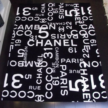 Chanel Cotton Beach Towel Black/White 2 of 3