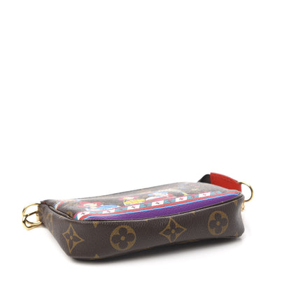 Louis Vuitton Monogram 2020 Christmas Animation Bumper Cars Mini Pochette Accessories Coquelicot 4 of 8