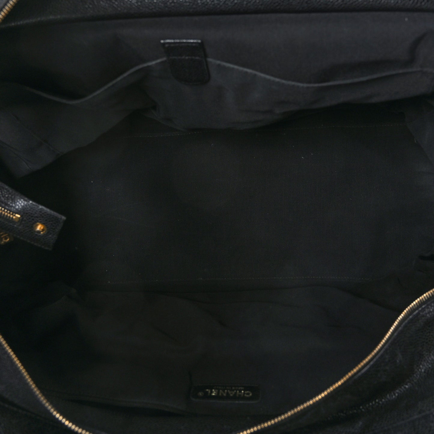 Caviar Quilted Timeless XL Weekender Bag Black