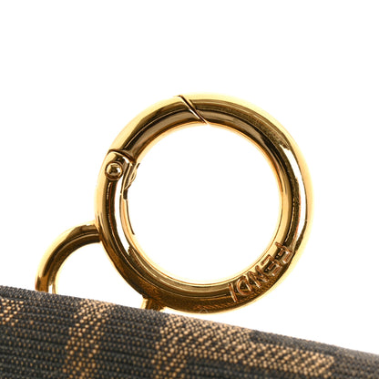 Fendi Fabric Jacquard FF 1974 Nano Baguette Charm Tobacco Moro Black 13 of 14
