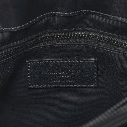Saint Laurent Calfskin Y Quilted Monogram Medium Loulou Chain Satchel Black 7 of 12