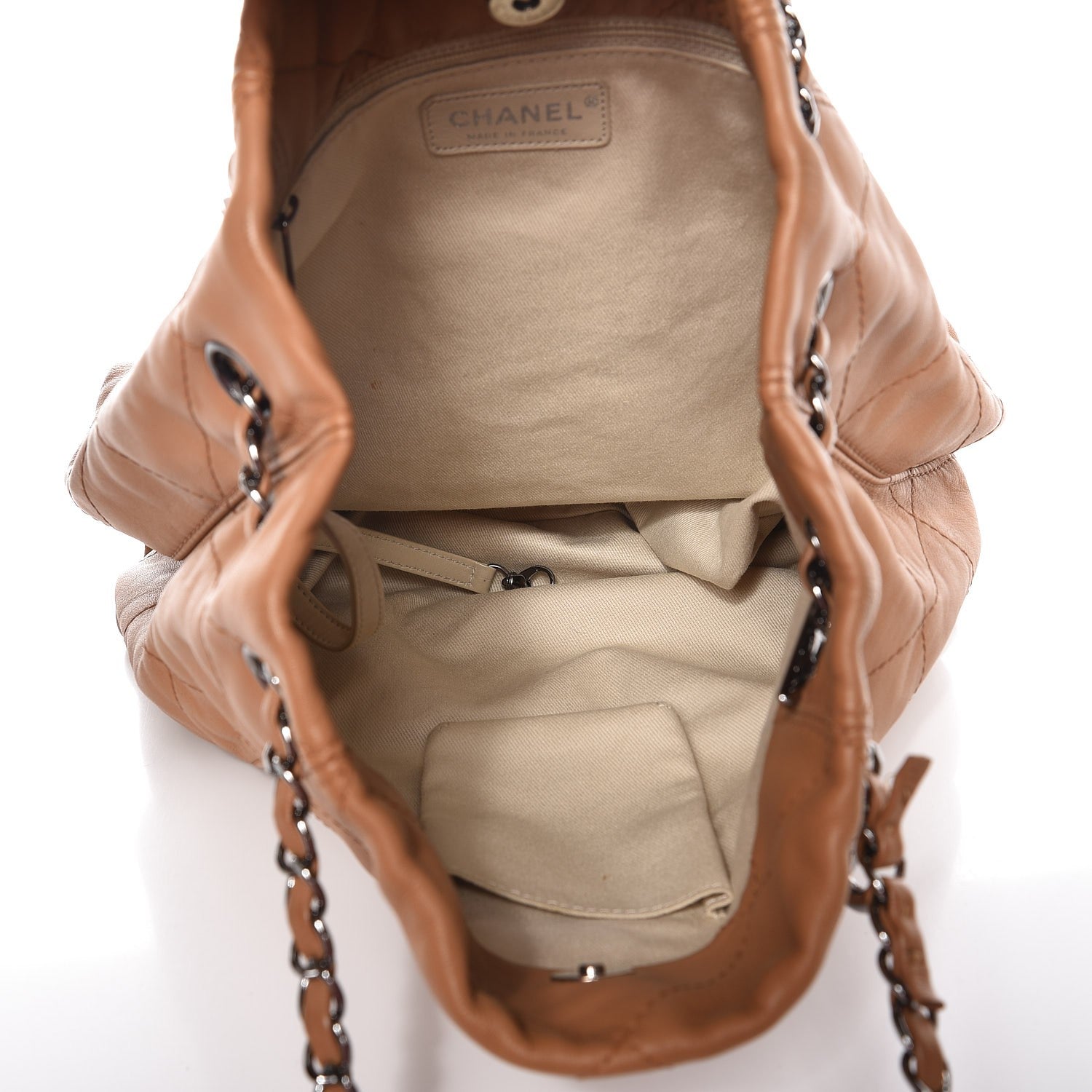Chanel Lambskin Soft Touch Shoulder Bag Camel 8 of 10
