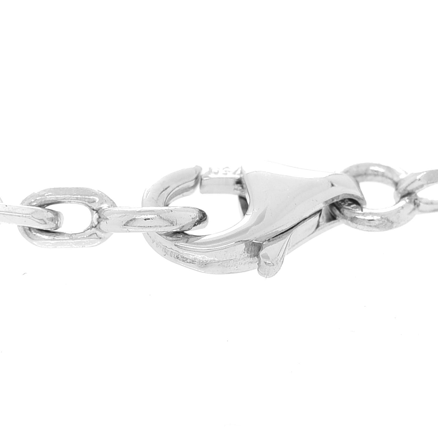 Van Cleef & Arpels 18K White Gold Chalcedony Mother of Pearl 5 Motifs Magic Alhambra Bracelet 4 of 5