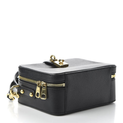 Dolce & Gabbana Drummed Calfskin Rosaria Shoulder Bag Black 4 of 9