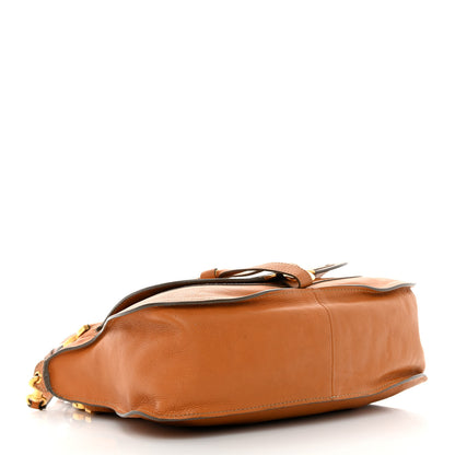 Chloe Calfskin Medium Marcie Satchel Tan 4 of 19