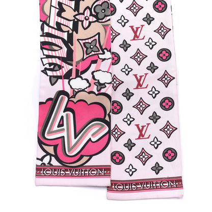 Louis Vuitton Silk Monogram Street Bandeau Rose 2 of 3