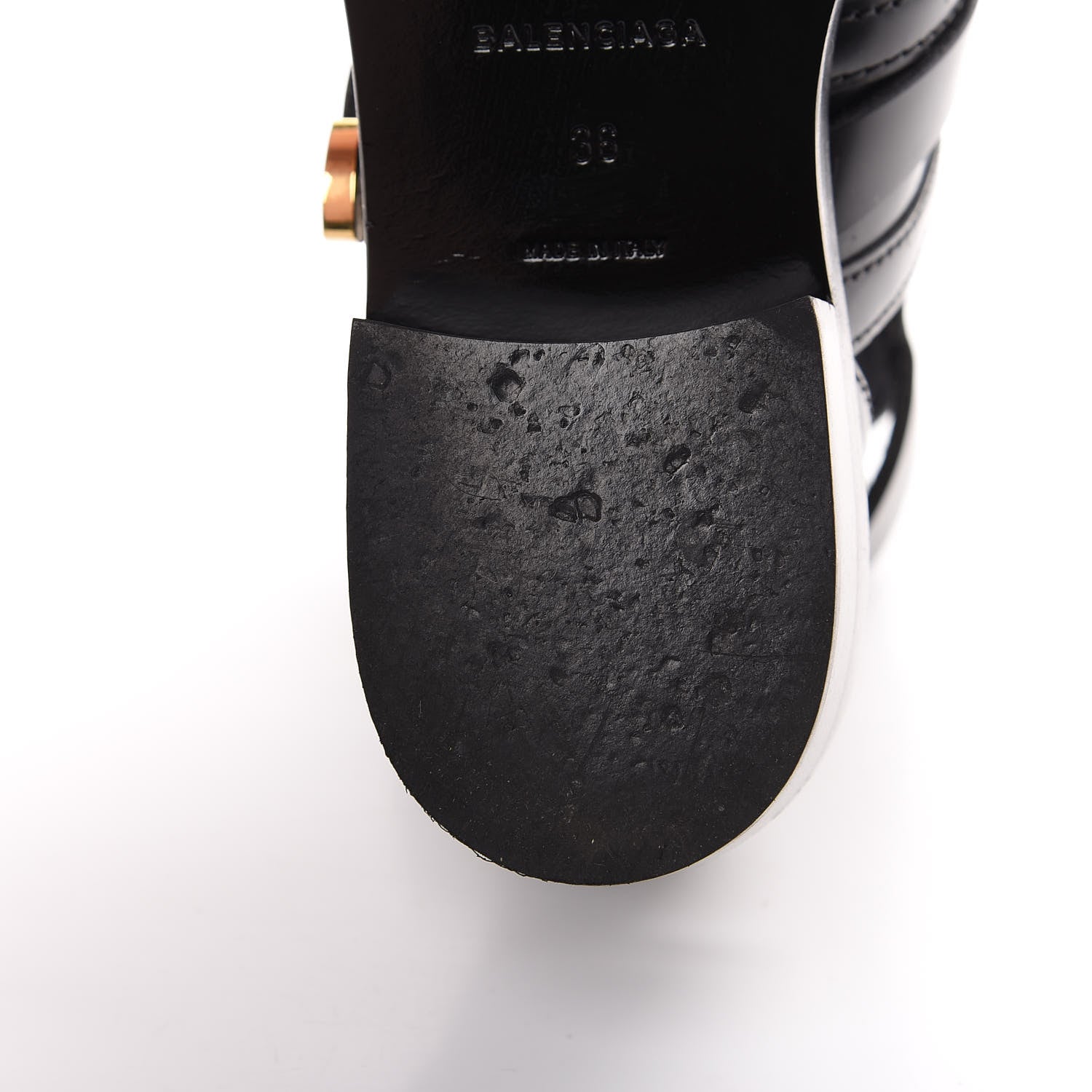 Balenciaga Brushed Calfskin Ceinture Ankle Boots 36 Black 10 of 13