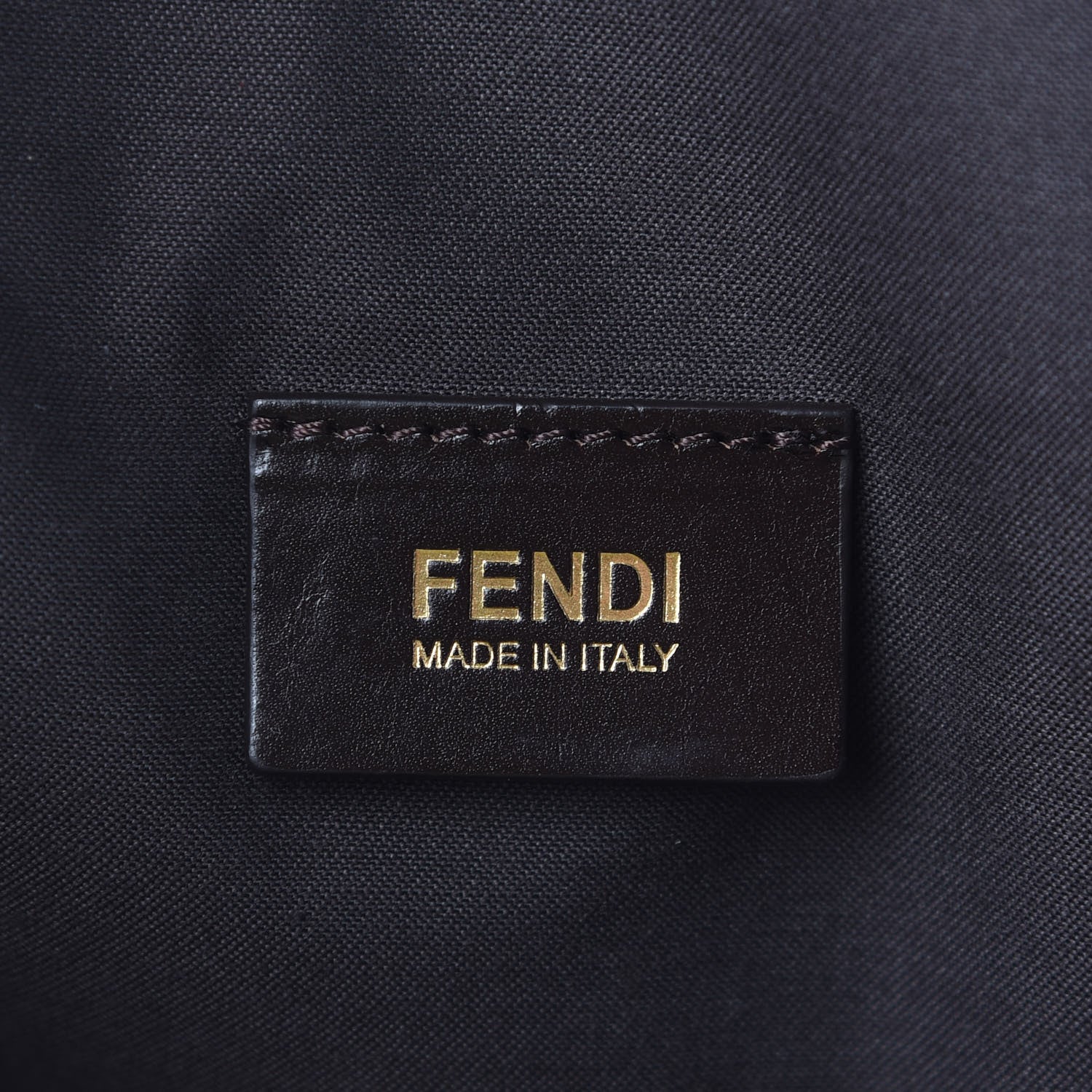 Fendi Zucca Vitello Artic Special Shopping Tote Tobacco Castagna 6 of 9