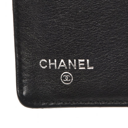 Chanel Patent Quilted Brilliant Yen Wallet Dark Purple 6 of 9