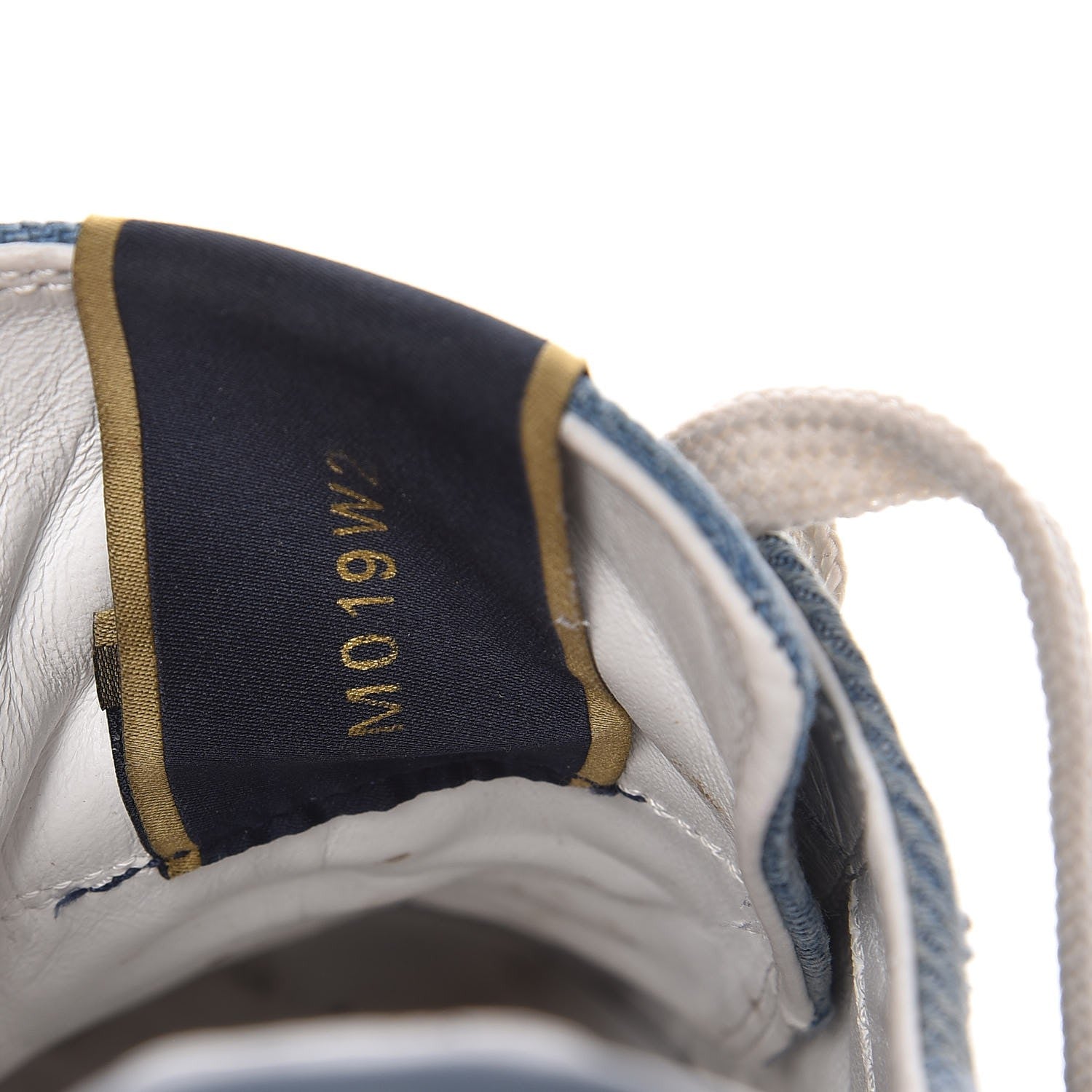 Valentino Garavani Denim Butterfly Embroidered Sneakers 41 Light Denim 9 of 17