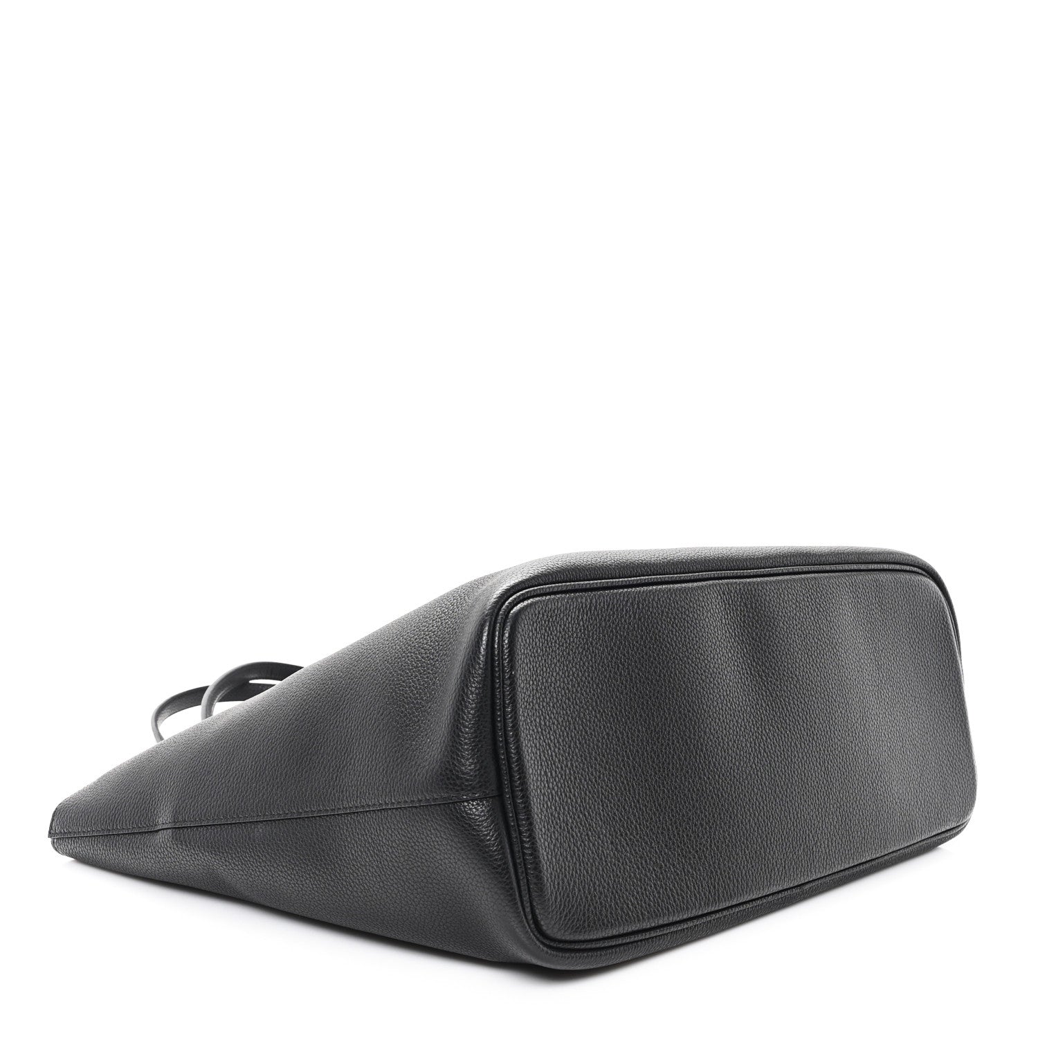 Salvatore Ferragamo Grainy Calfskin Gancio City Tote Black 5 of 10