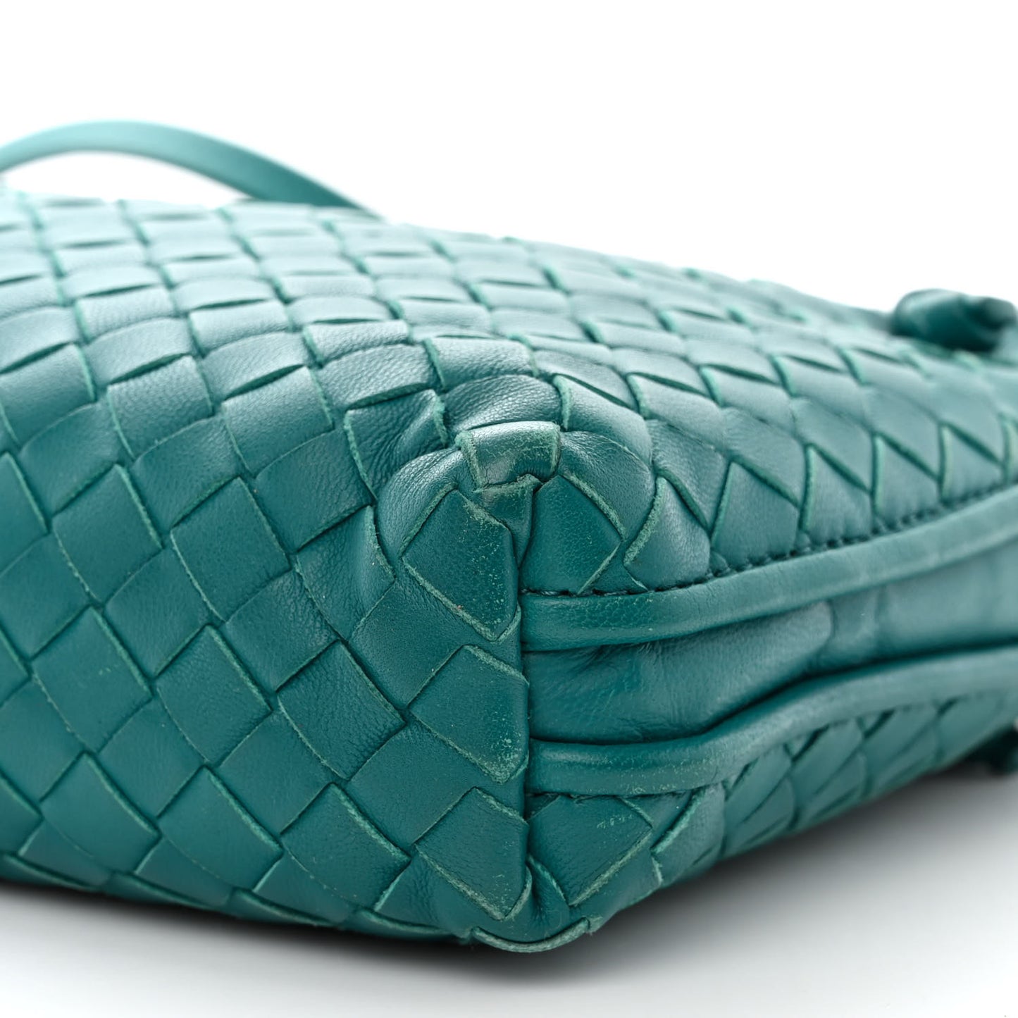 Nappa Intrecciato Nodini Crossbody Messenger Mallard