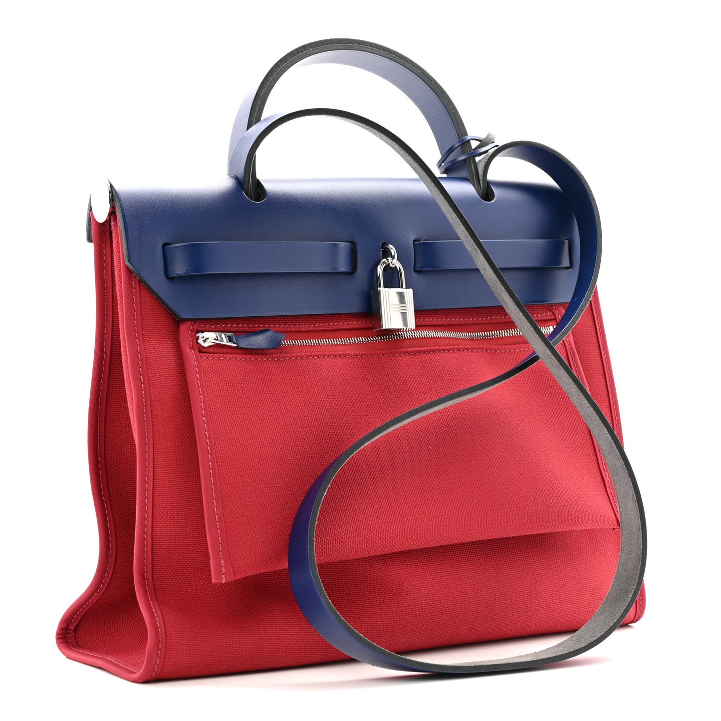 Military Toile Vache Hunter Herbag Zip 31 PM Rouge Grenat Bleu Saphir