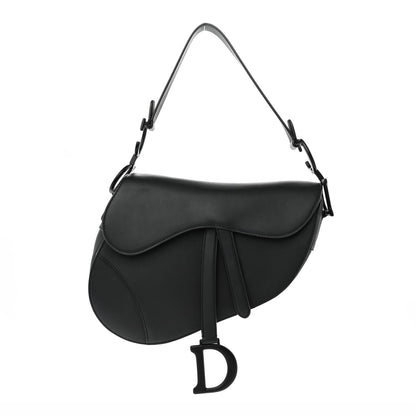 Christian Dior Ultra Matte Calfskin Saddle Bag Black 1 of 11