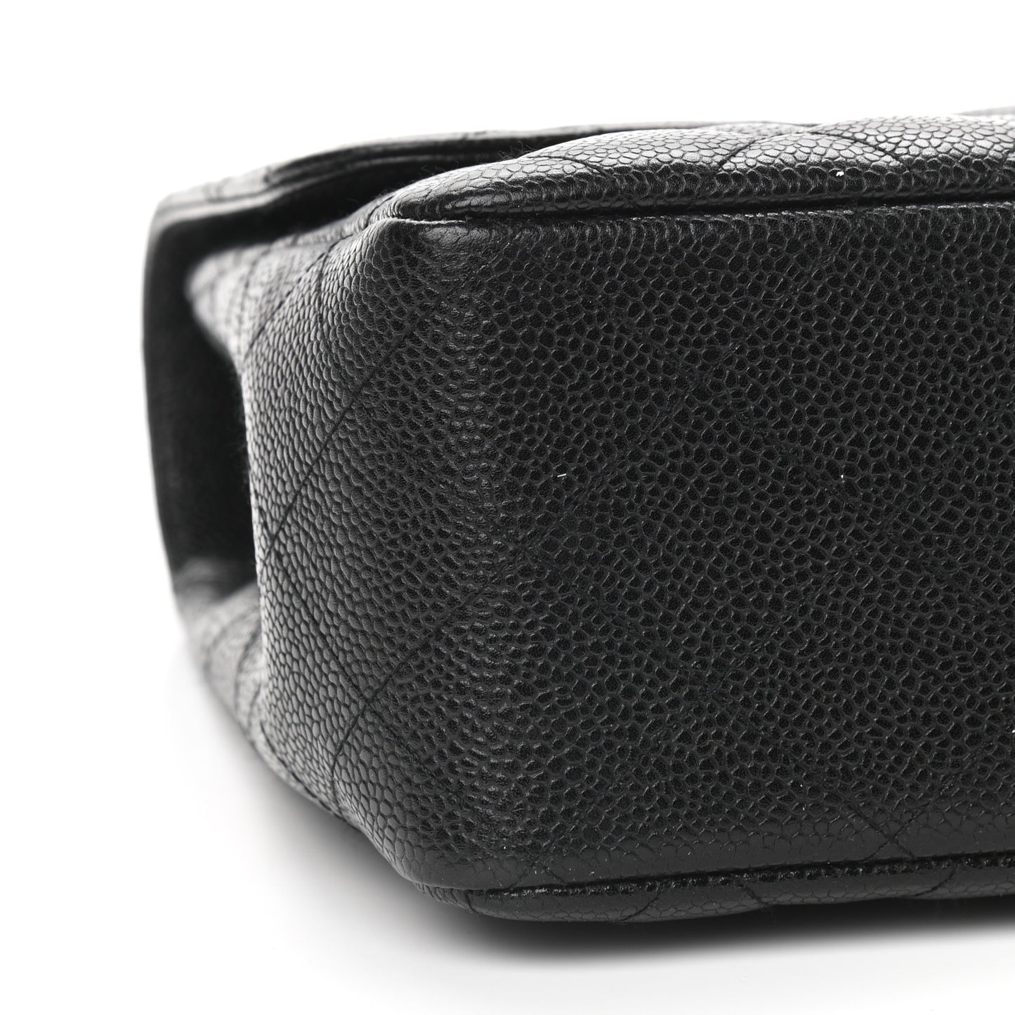 Caviar Quilted Jumbo Single Flap Black