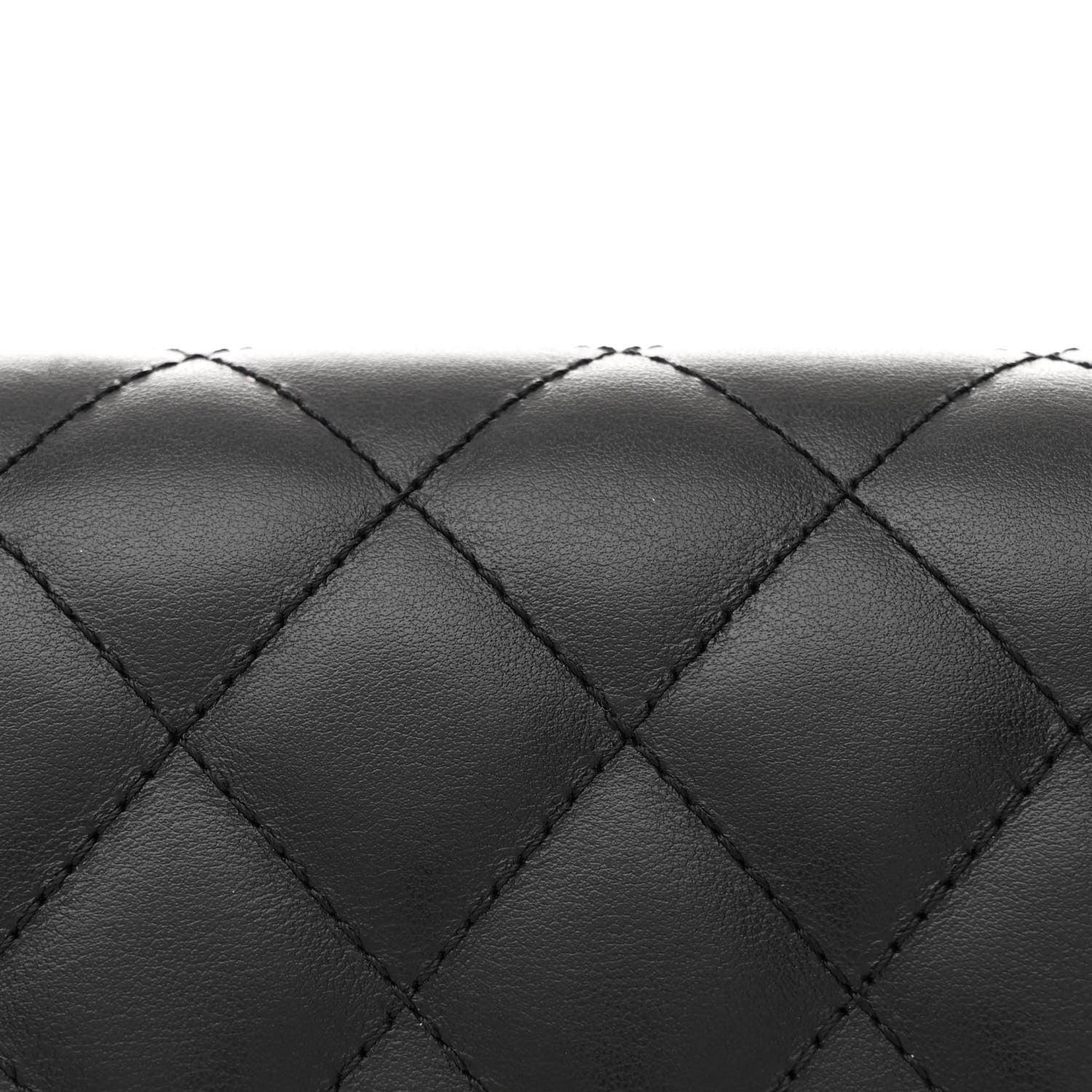 Chanel Calfskin Quilted CC Uniform Flap Belt Bag Black 9 of 13