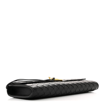 Bottega Veneta Nappa Intrecciato Long Andiamo Top Handle Clutch Black 4 of 7
