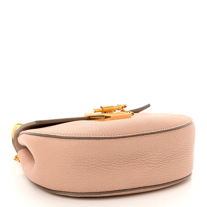 Chloe Grained Lambskin Mini Drew Shoulder Bag Cement Pink 3 of 9