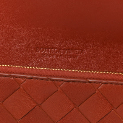 Bottega Veneta Nappa Intrecciato Continental Flap Wallet Rust 6 of 7