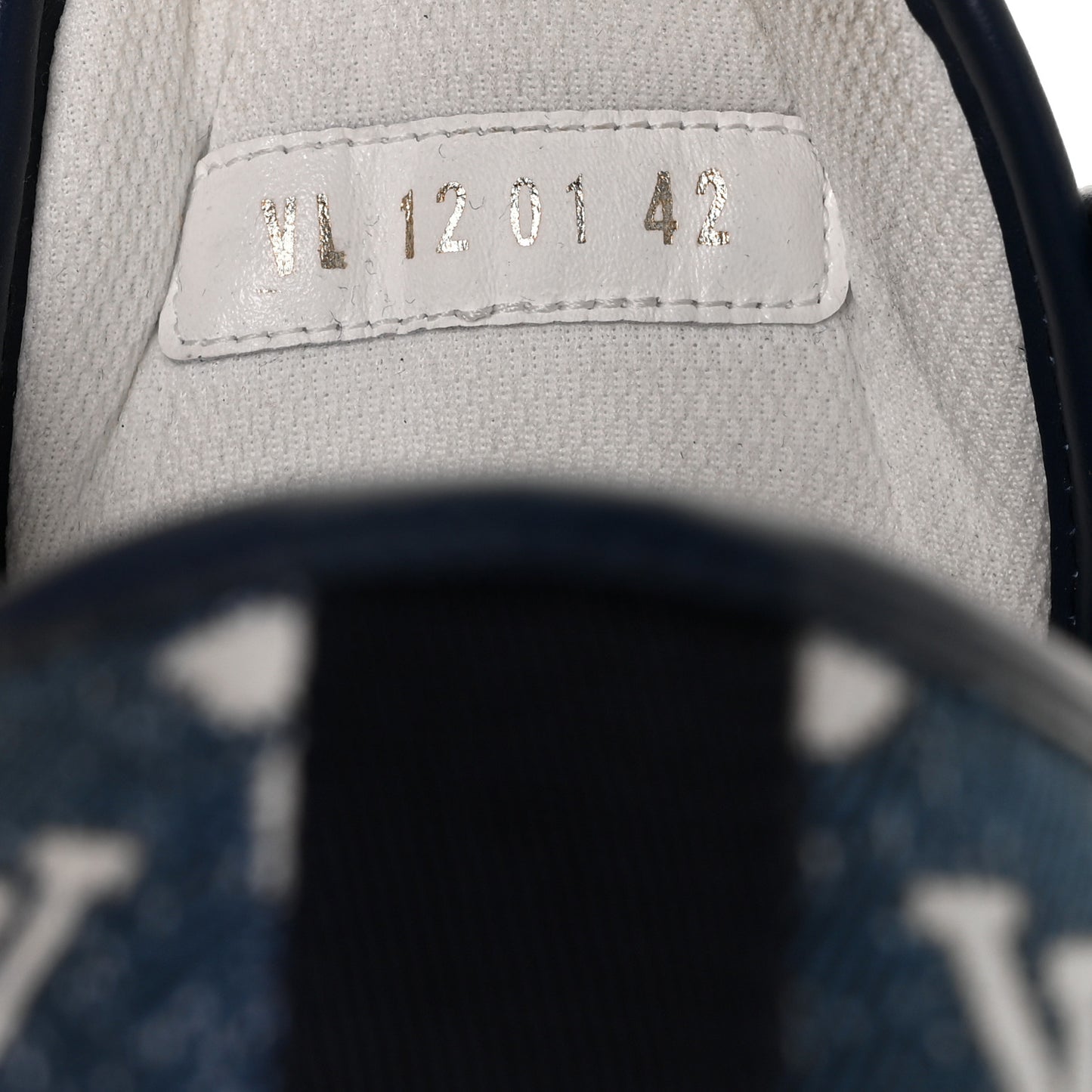 Denim Monogram Squad Sneakers 42 Marine