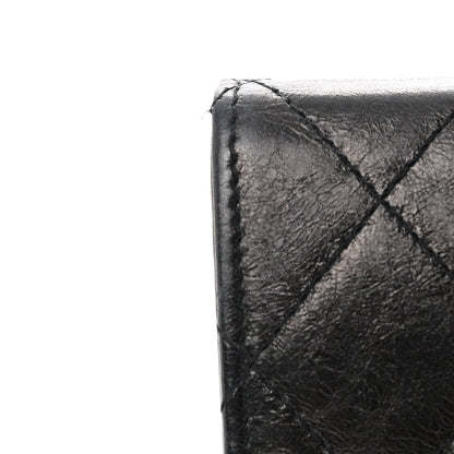 Chanel Glazed Calfskin Quilted Reissue Long Flap Wallet Black 12 of 12