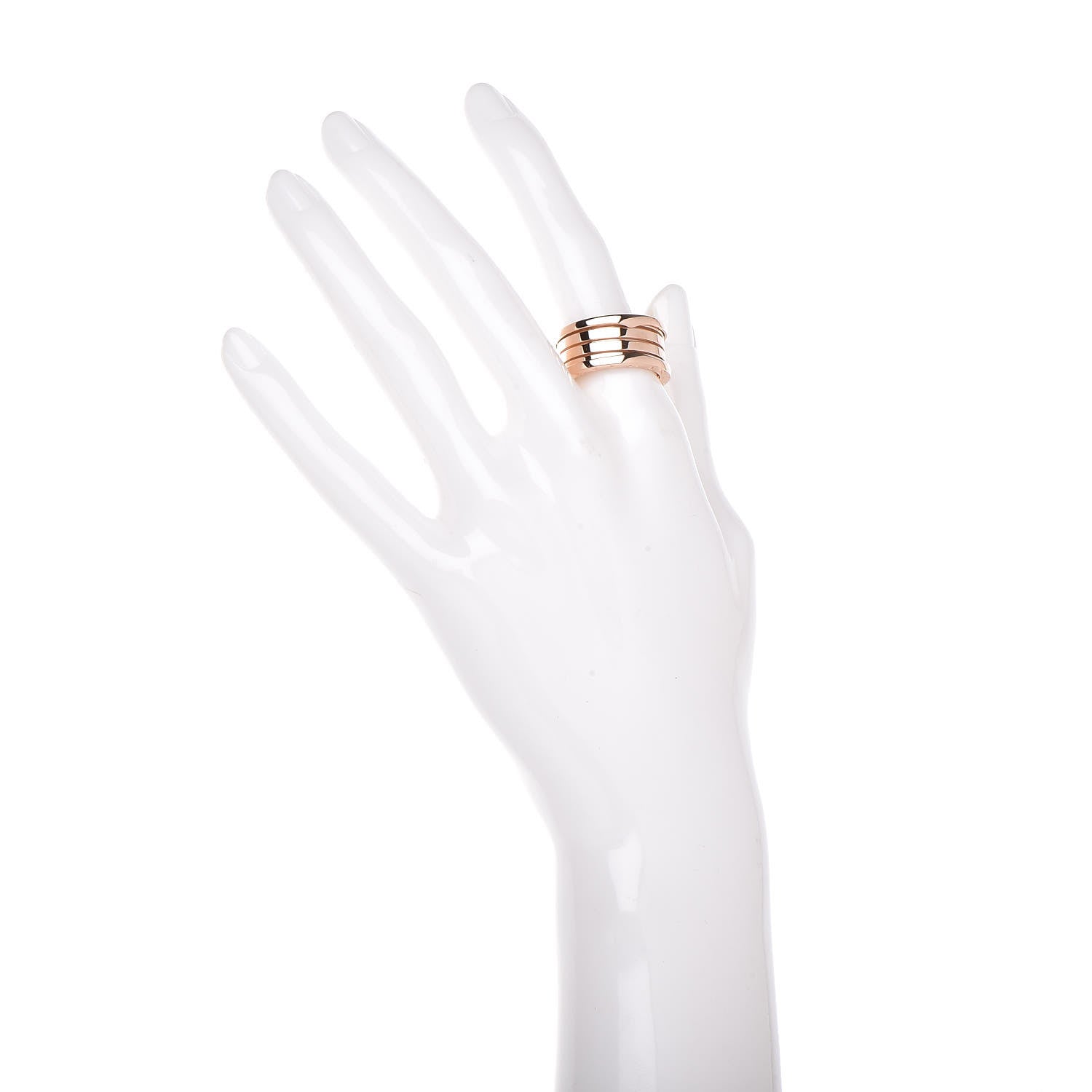 Bulgari 18K Rose Gold B.Zero1 Four-Band Ring 58 8.25 2 of 6