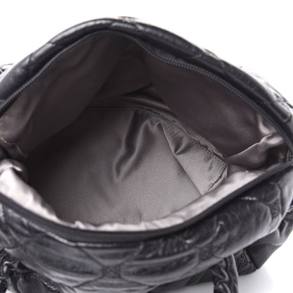 Chanel Lambskin Quilted Hidden Chain Bowler Black 5 of 14
