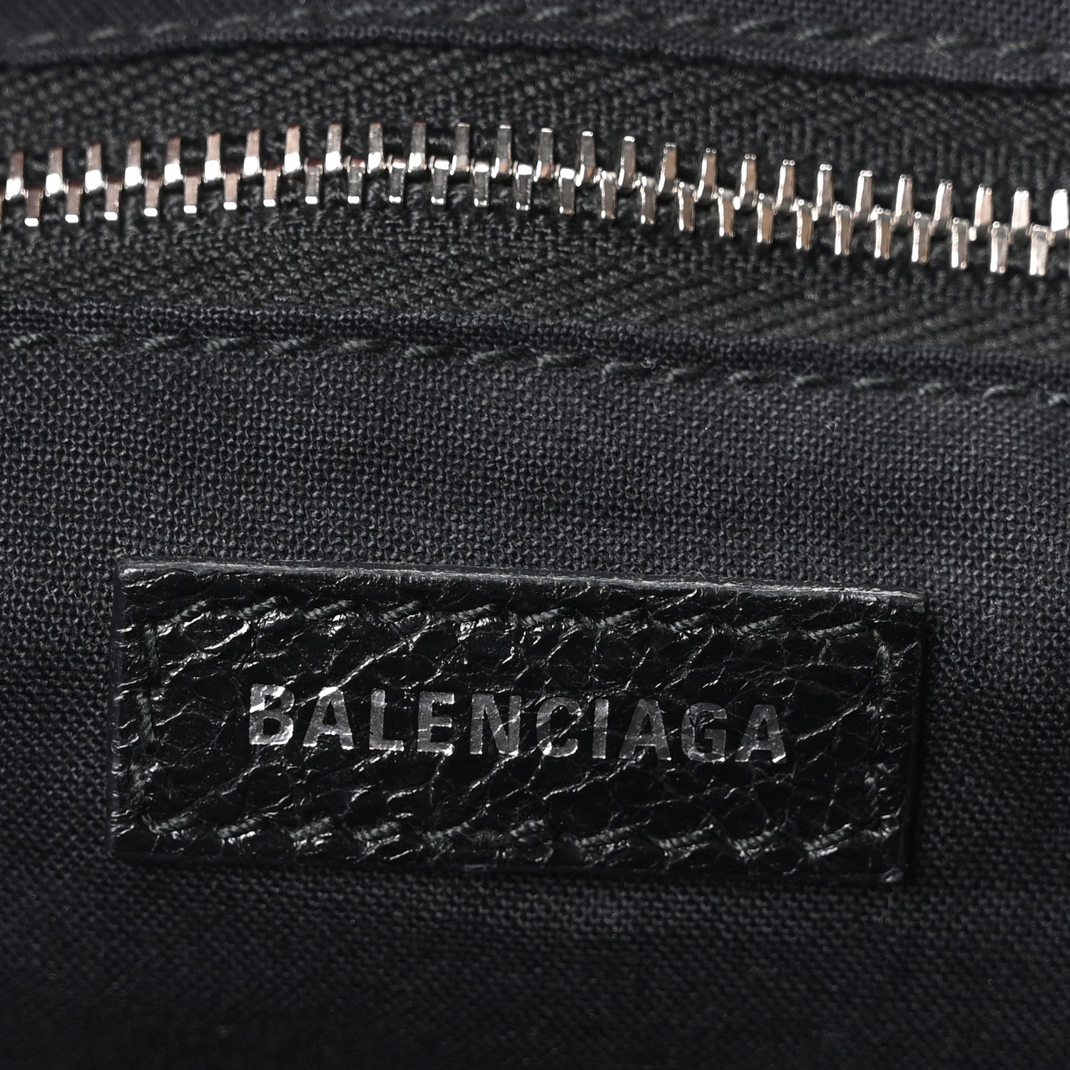 Balenciaga Agneau Classic Hardware S City Logo Strap Black White 7 of 11