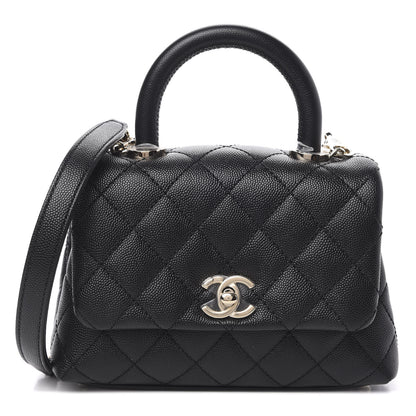 Chanel Caviar Quilted Extra Mini Coco Handle Flap Black 1 of 11