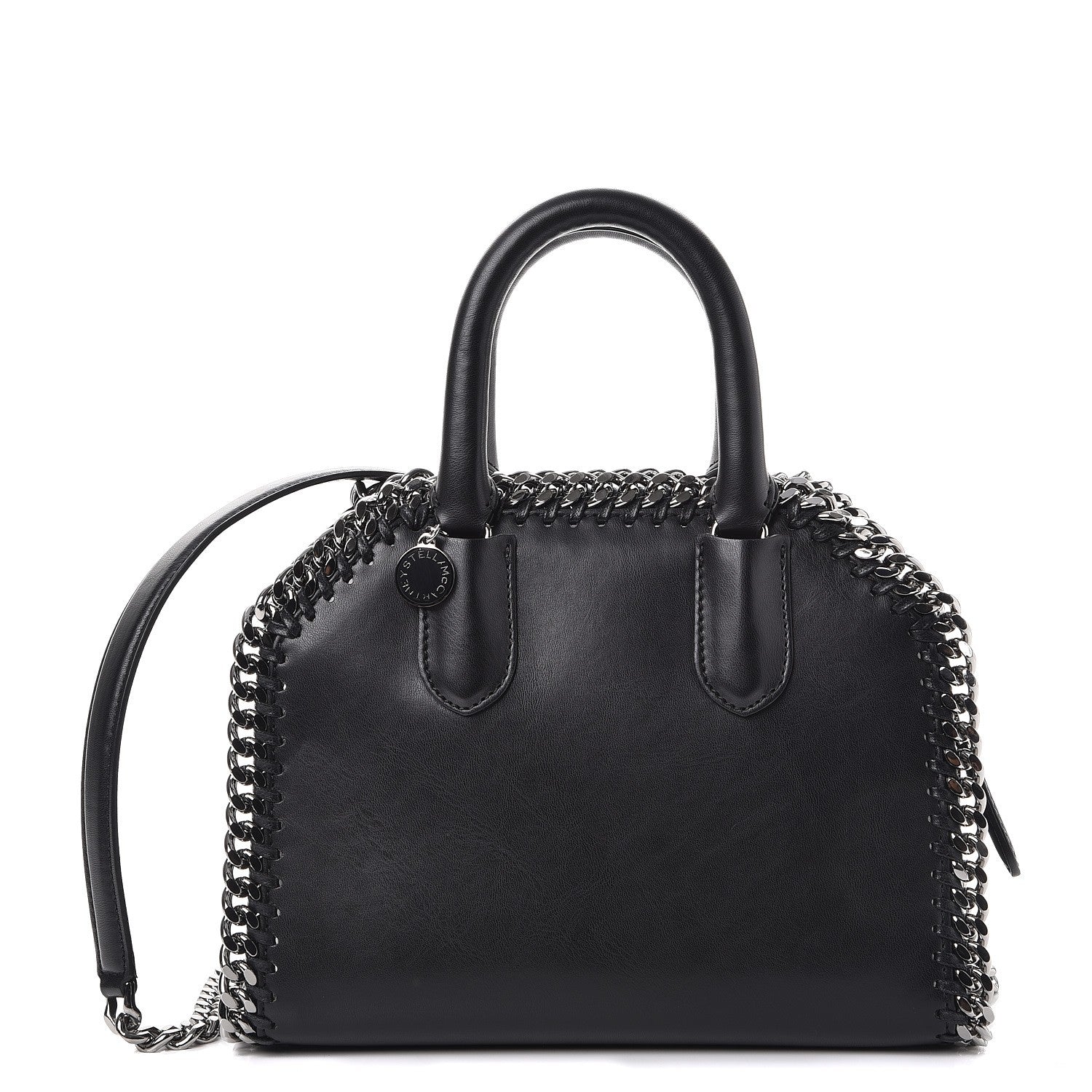 Stella McCartney Eco Alter Nappa Mini Falabella Box Top Handle Bag Black 1 of 9