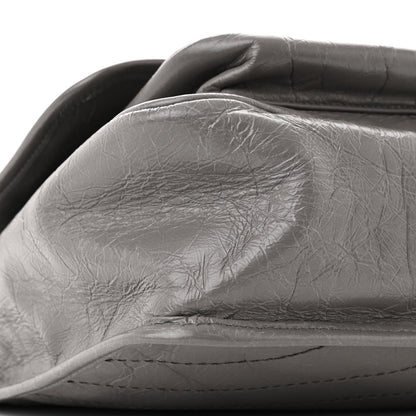 Saint Laurent Crinkled Calfskin Matelasse Monogram Medium Niki Chain Satchel Fog 9 of 10