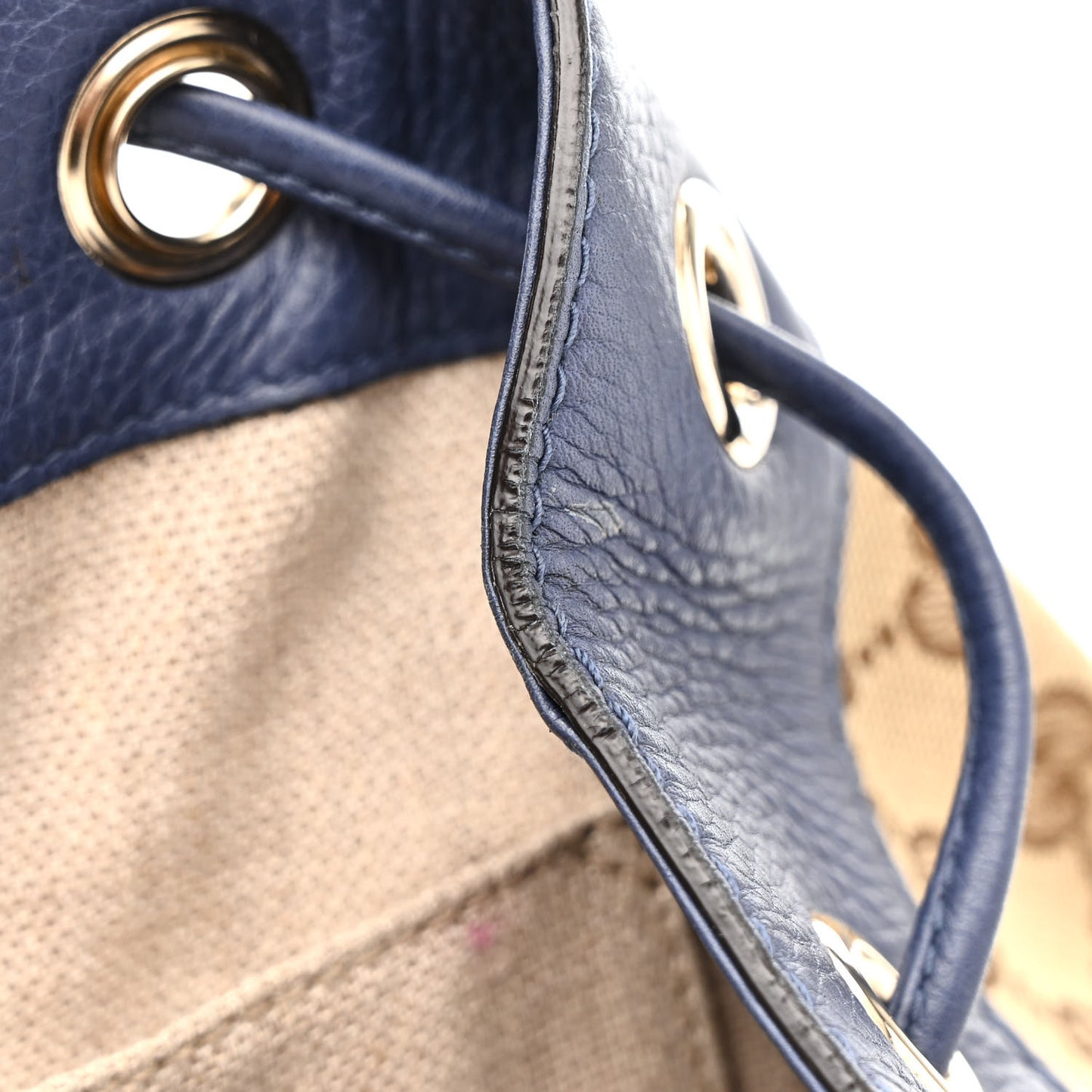 Monogram Cellarius Calfskin Bucket Bag Beige Ebony Washed Ink