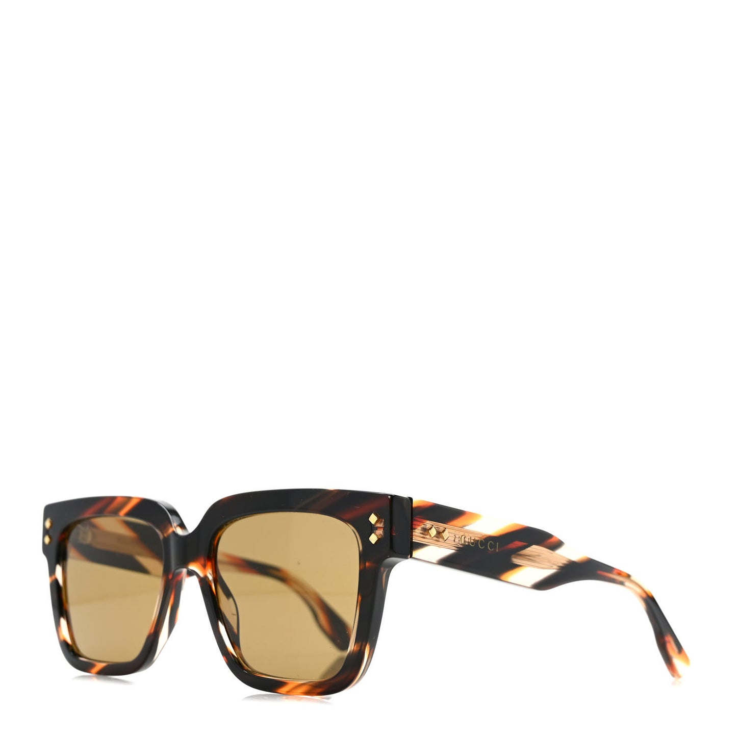 Acetate Square Frame Sunglasses GG1084S Tortoise