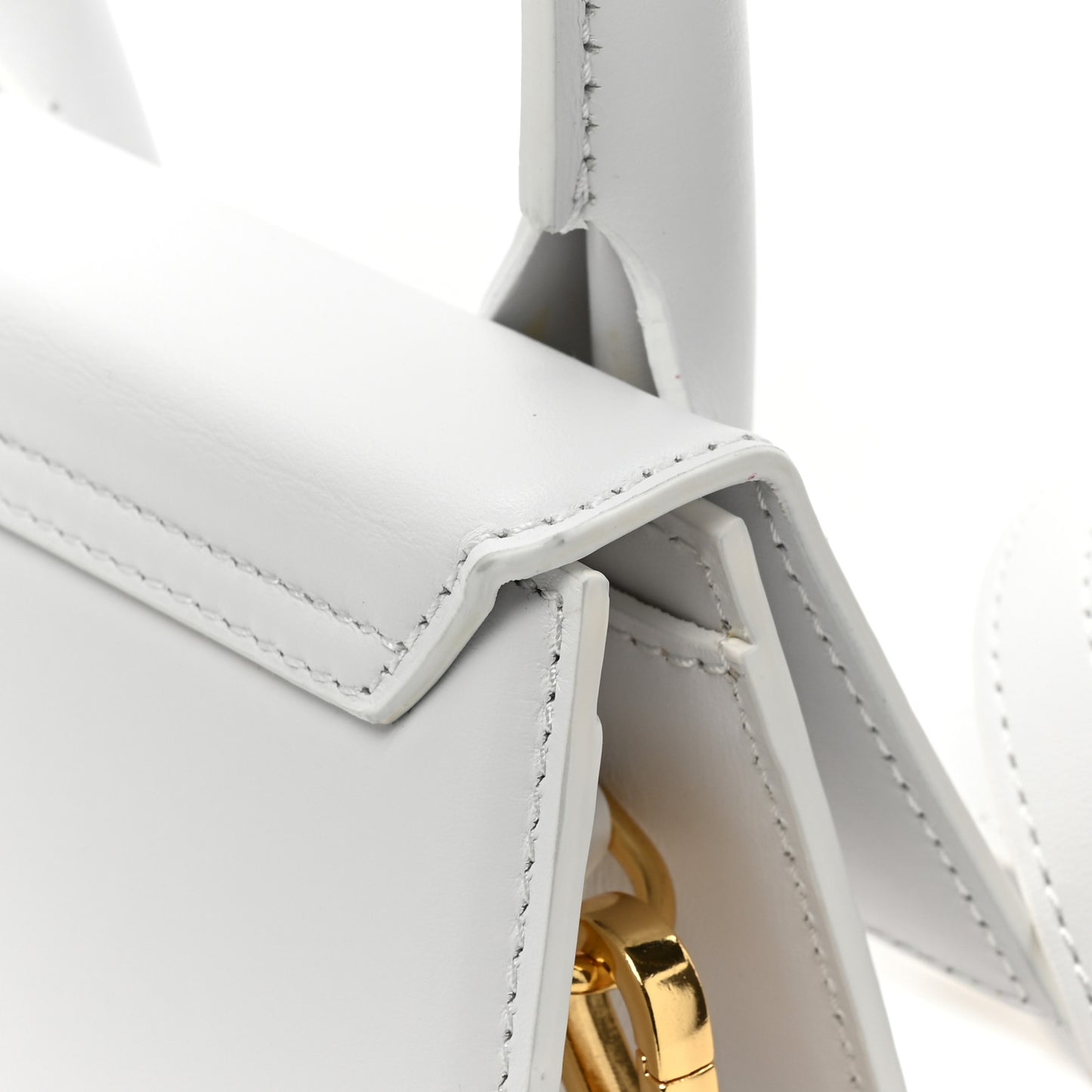 Smooth Calfskin Le Chiquito Moyen White