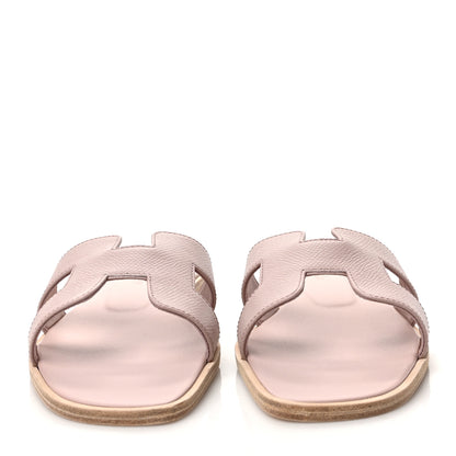 Hermes Epsom Oran Sandals 39 Rose Pale 2 of 9