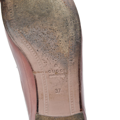 Gucci Eel Womens Jordaan Loafers 37 Mauve 6 of 7