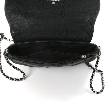 Chanel Caviar Half Moon Wallet On Chain WOC Black 5 of 12