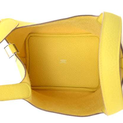 Hermes Taurillon Clemence Picotin Lock 18 PM Lime 5 of 9
