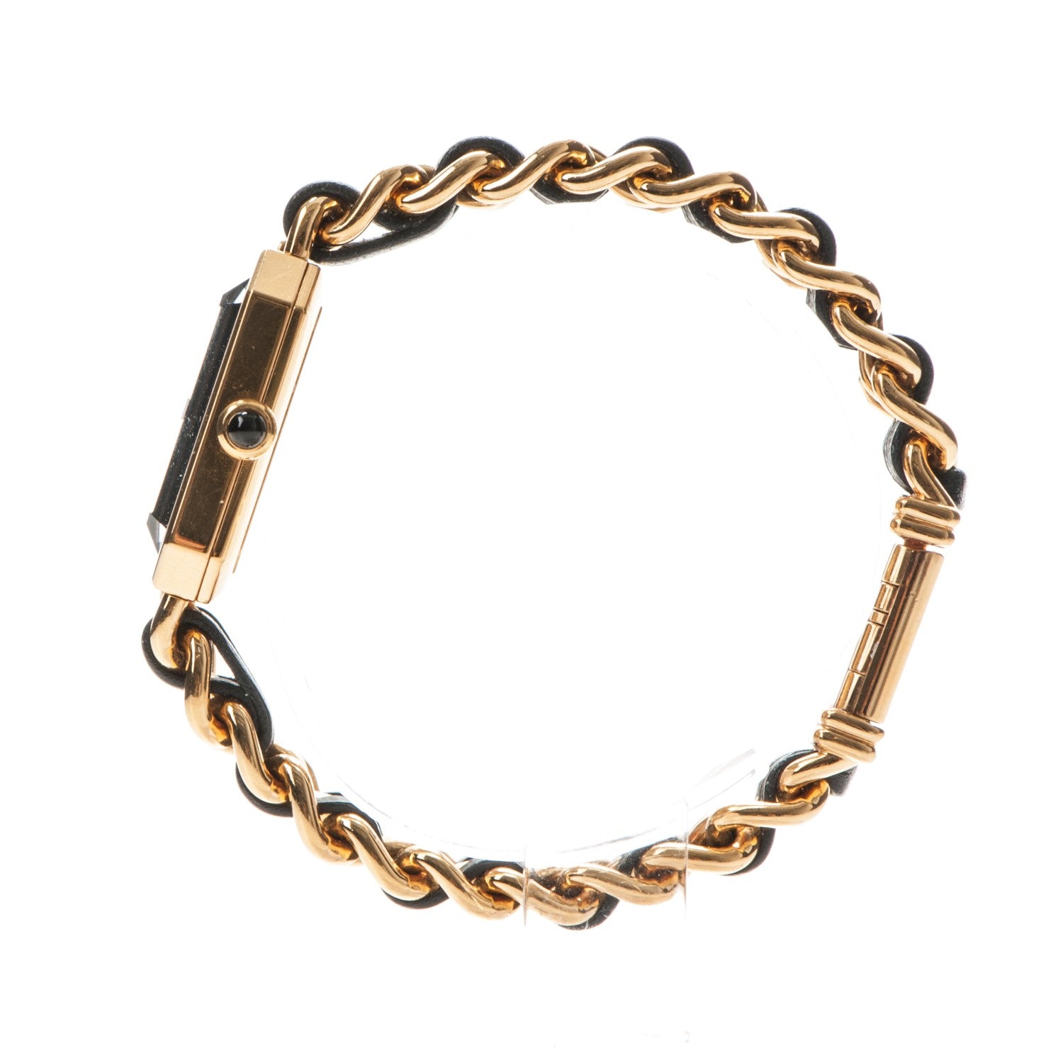 Chanel Stainless Steel Lambskin 20mm Chain Premiere Quartz Watch Gold M 4 of 8