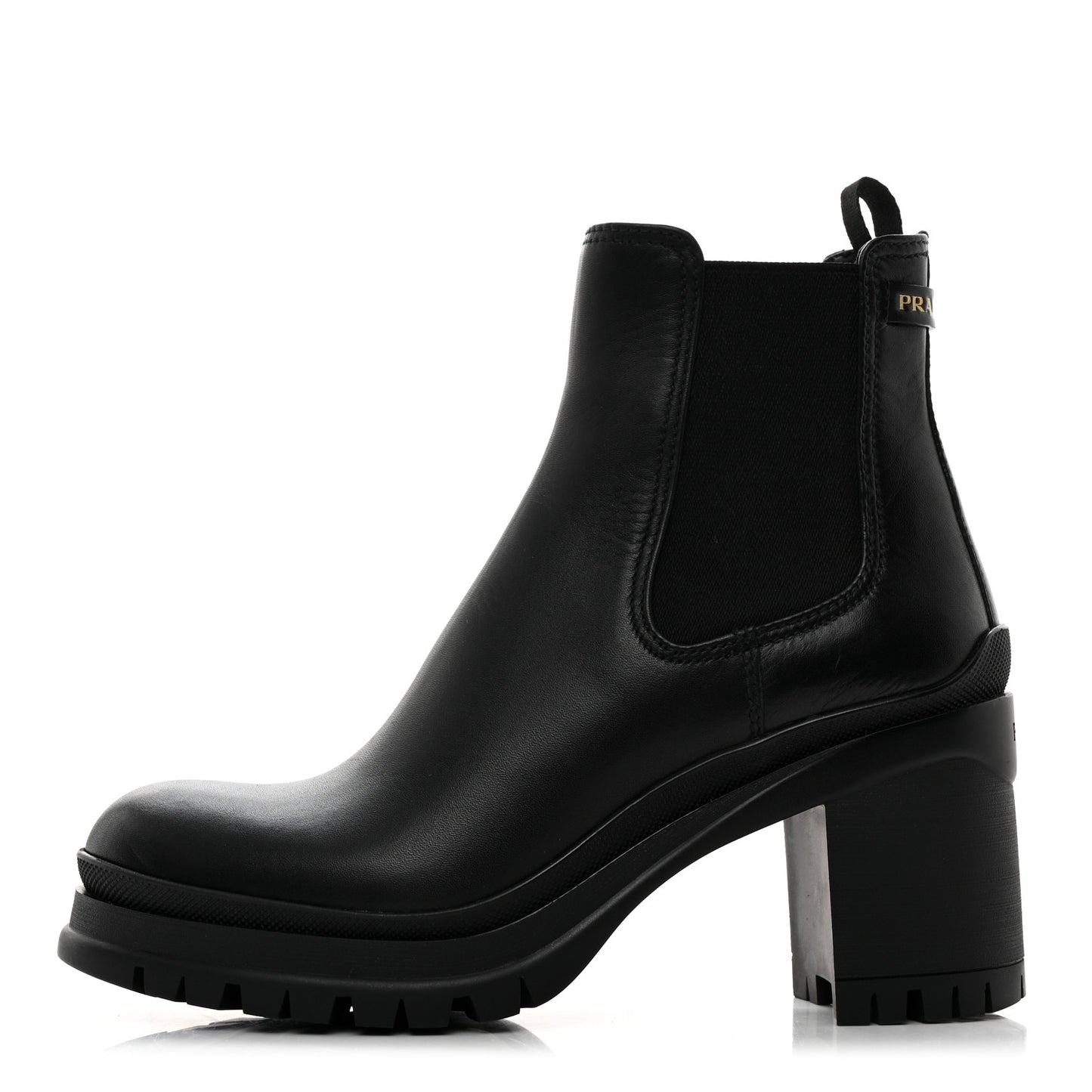 Vitello Montana Lug Sole Chelsea 55mm Boots 36 Black