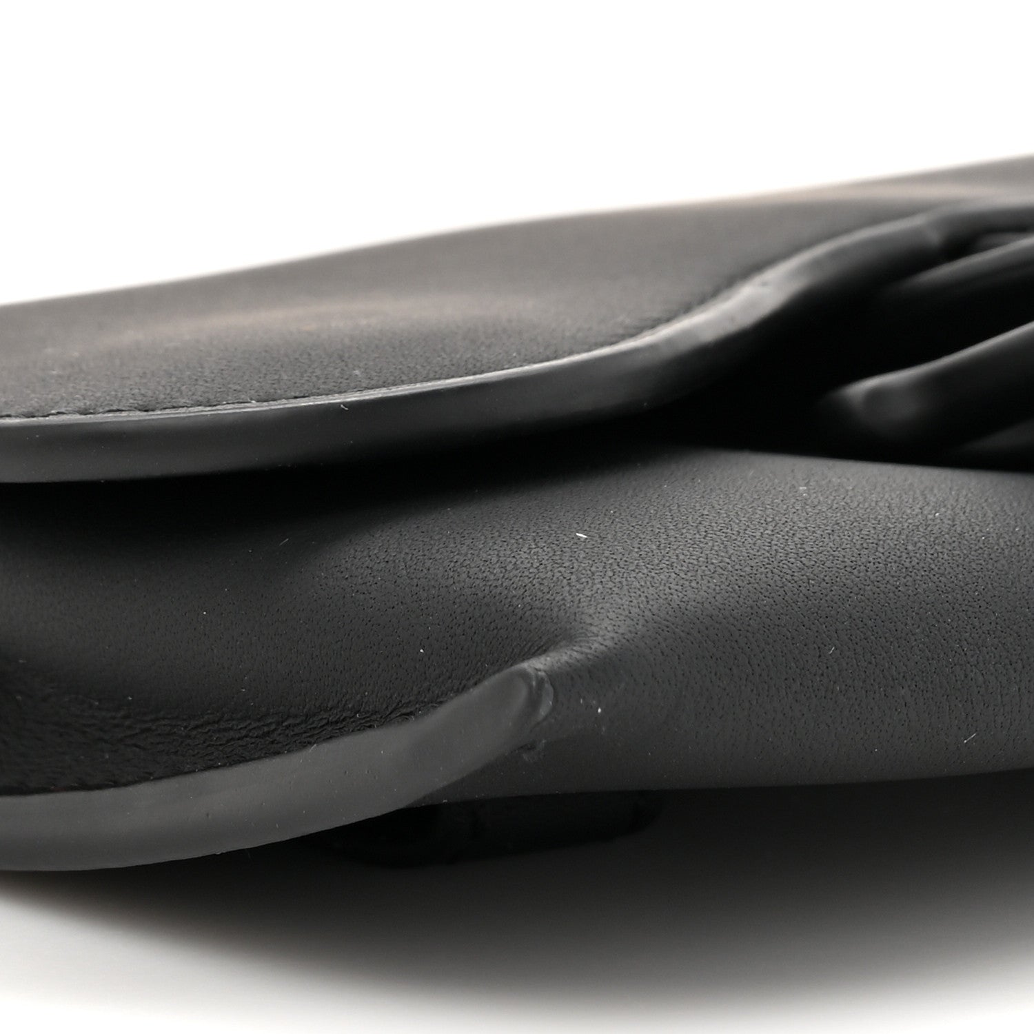 Christian Dior Ultra Matte Calfskin Nano Saddle Chain Pouch Black 9 of 10