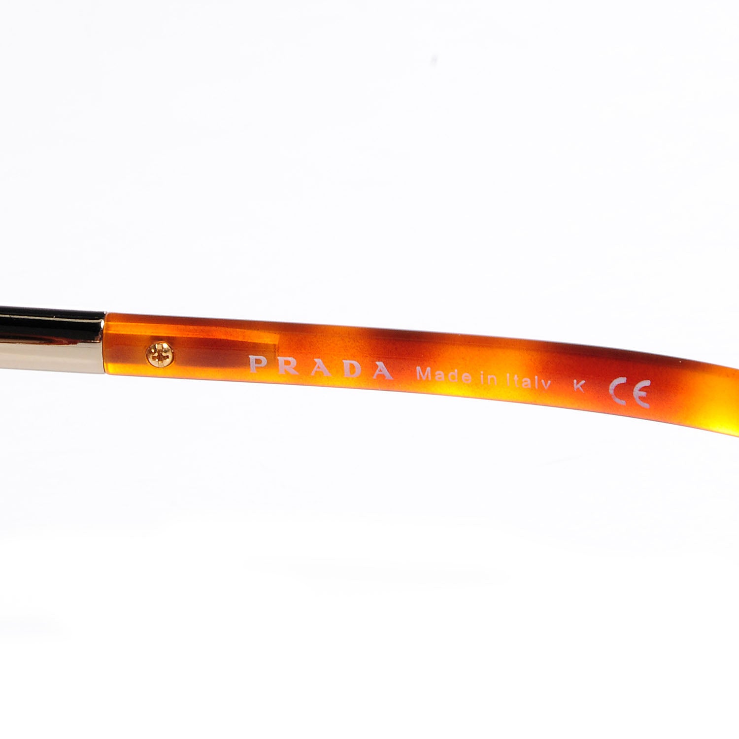 Prada Tortoise Shell Sunglasses SPR 25L Amber 5 of 5